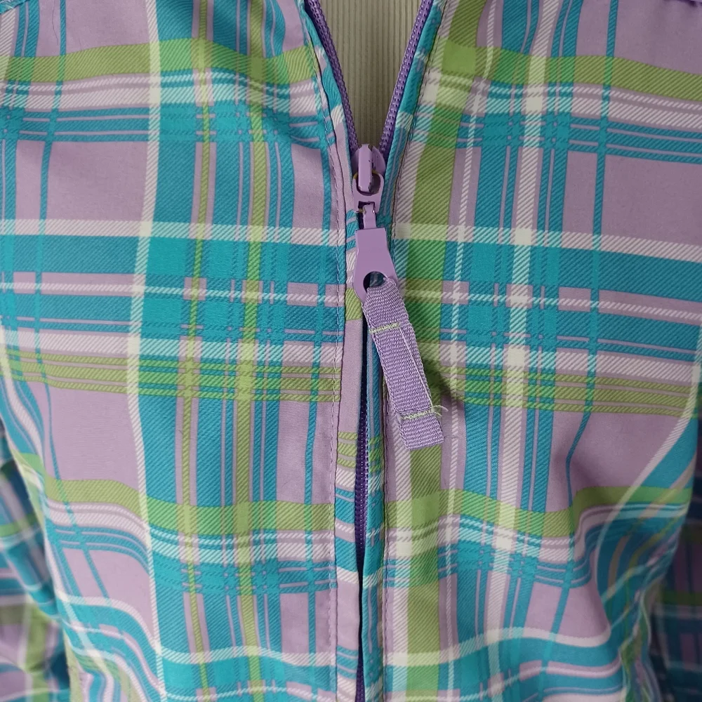 WOMEN'S VINTAGE 90'S BIG CHILL HOODED WINDBREAKER SIZE L 14/16 - Picture 11 of 14
